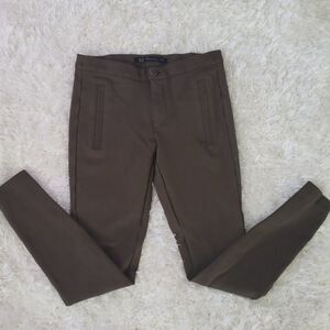 Zara XS dark green leggings. Stretchy material